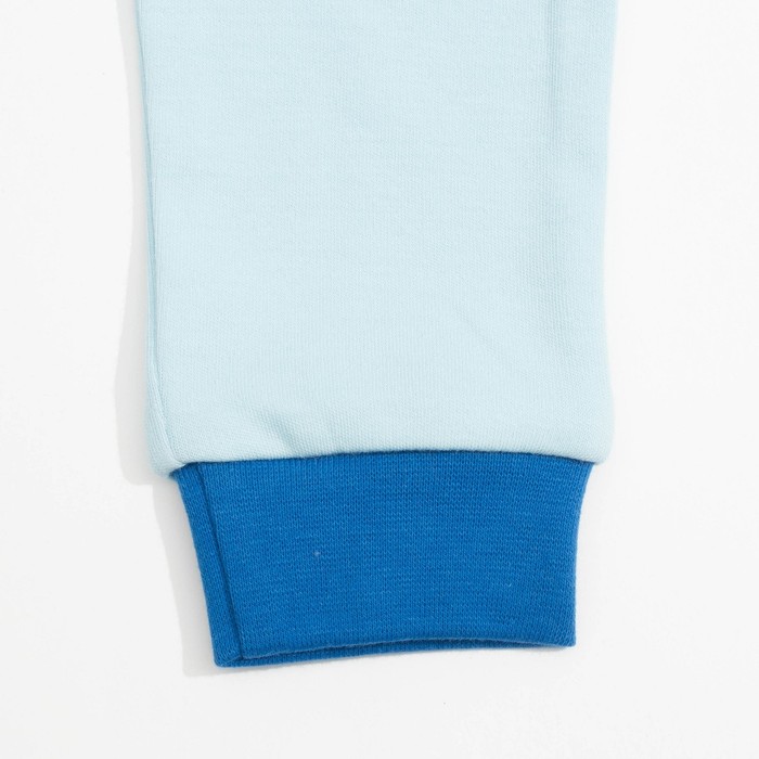 Пижама для мальчика,рост 74 см, цвет голубой 821-009_М