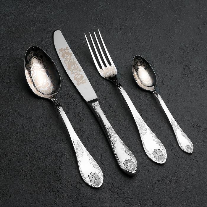 Набор столовый "Императорский", 24 предмета, художественная роспись