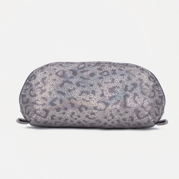 Сумка-косметичка, отдел на молнии, цвет серый