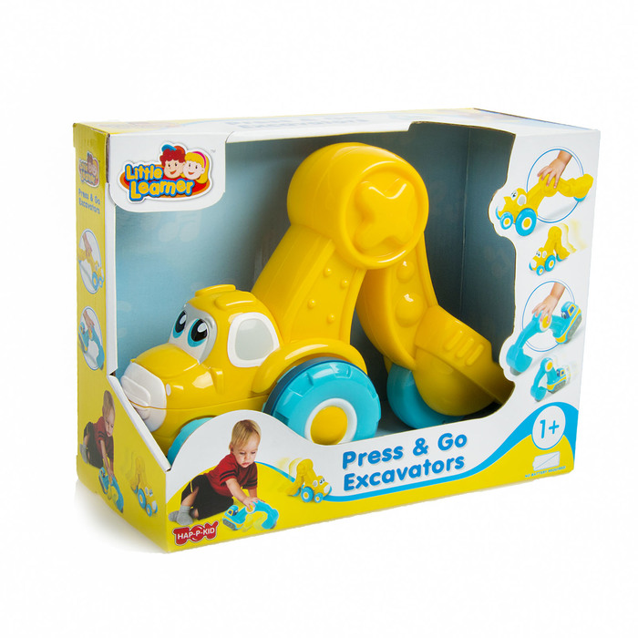 Инерционная игрушка "Экскаватор" желтый 3978