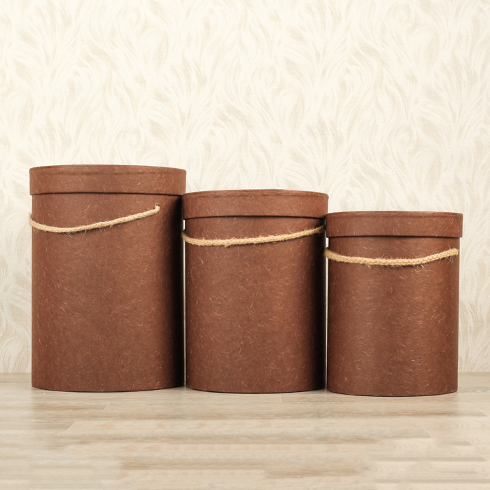 Набор коробок 3в1, 18 х 18 х 24 - 15 х 15 х 19 см МИКС