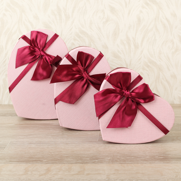 Набор коробок 3в1, 22 х 21 х 9 - 19 х 17 х 5 см