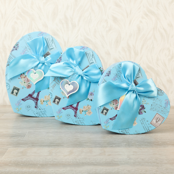 Набор коробок 3в1, 22 х 21 х 9 - 19 х 17 х 5 см