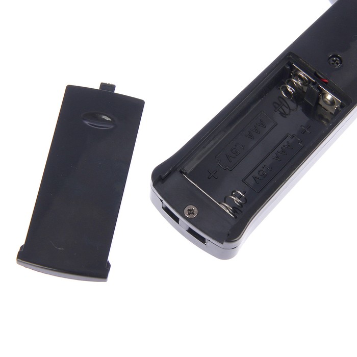 Лупа 4.5х d=2 см, 2х d=8.5 см, 6 диодов, подсветка, 2 ААА, чёрная, 19.5х11 см