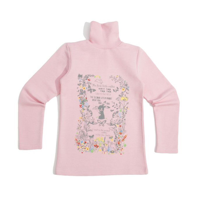 Водолазка для девочки, рост 128-134 (36) см, цвет розовый