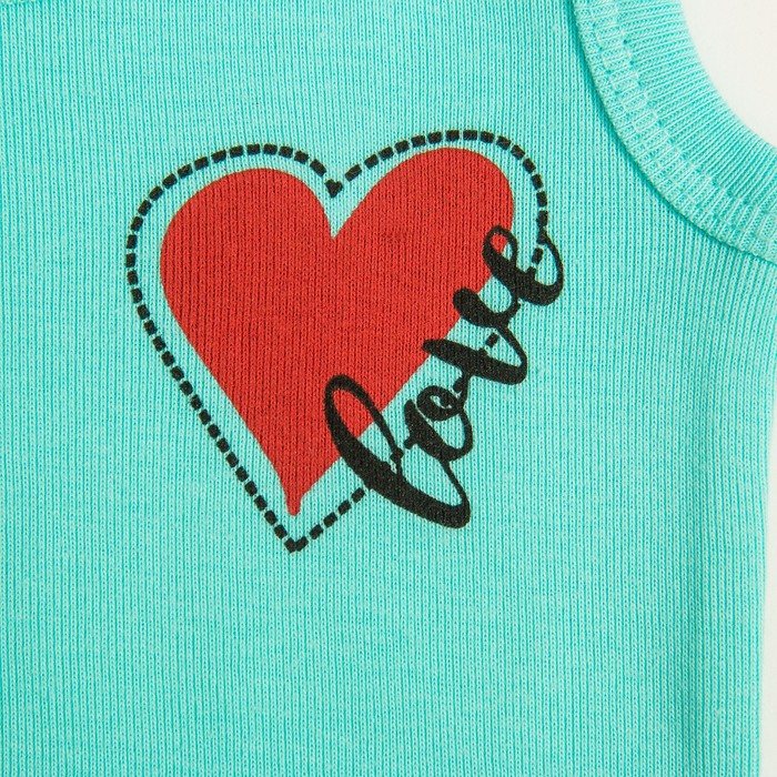 Майка для девочки, рост 86 см, цвет ментол 2137_М