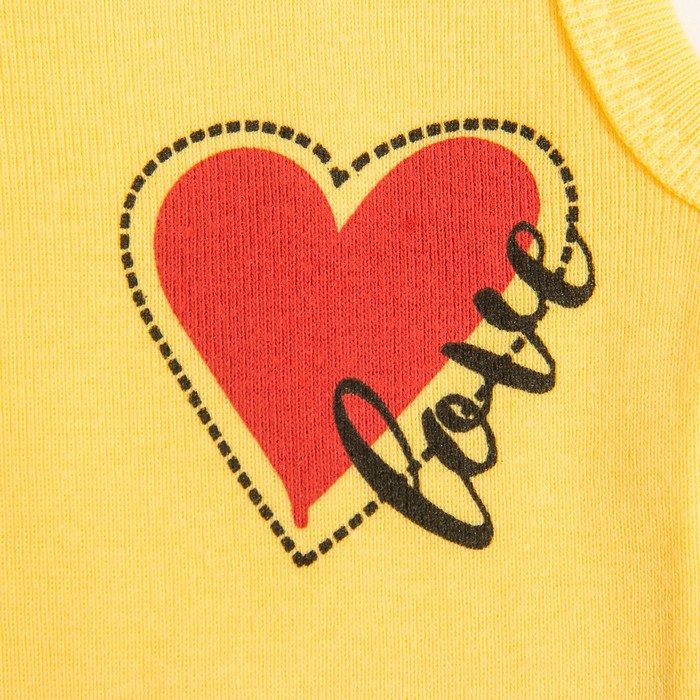 Майка для девочки, рост 92 см, цвет светло-жёлтый 2137_М