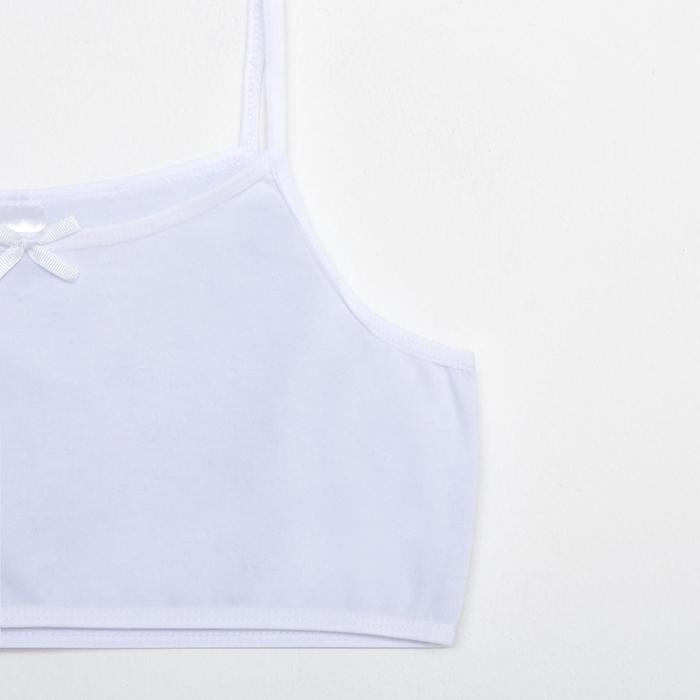 Майка для девочки, А.2135, белый, рост 134 см