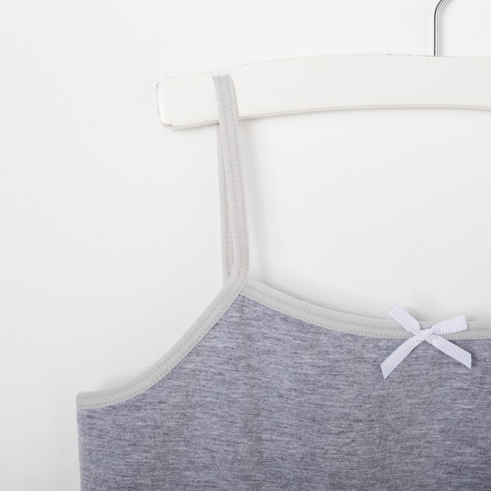 Майка для девочки, А.2135, серый, рост 134 см