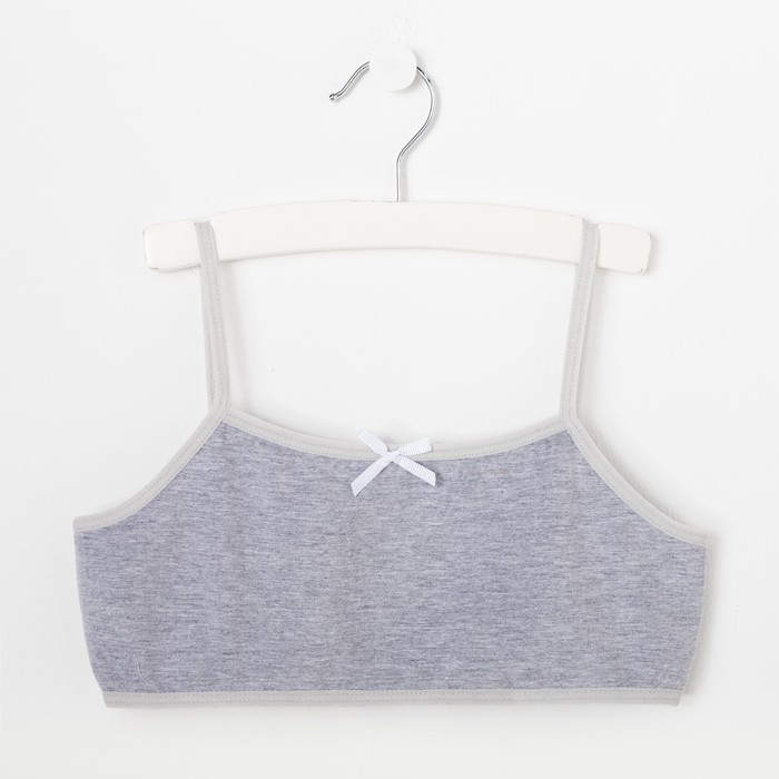 Майка для девочки, А.2135, серый, рост 140 см