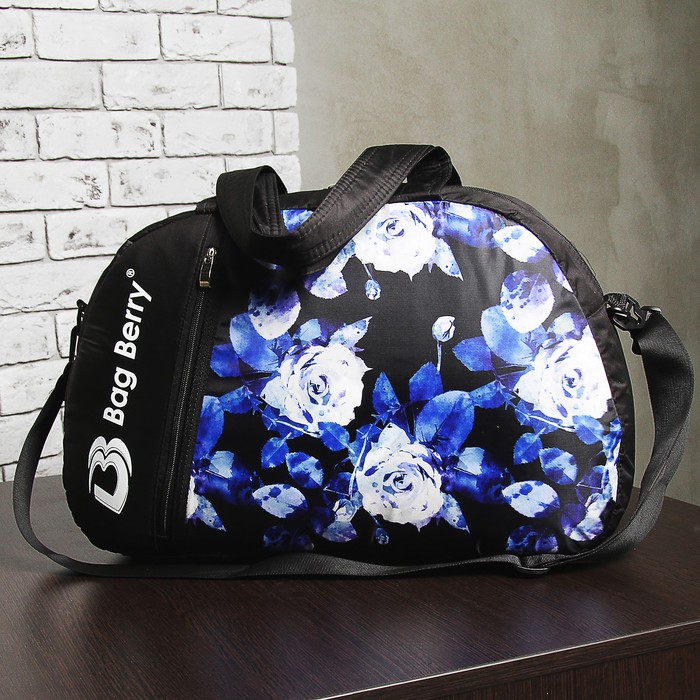 Сумка спорт "Фитнес", 50*18*30, отд на молнии, н/карман, рег ремень, "Роза"