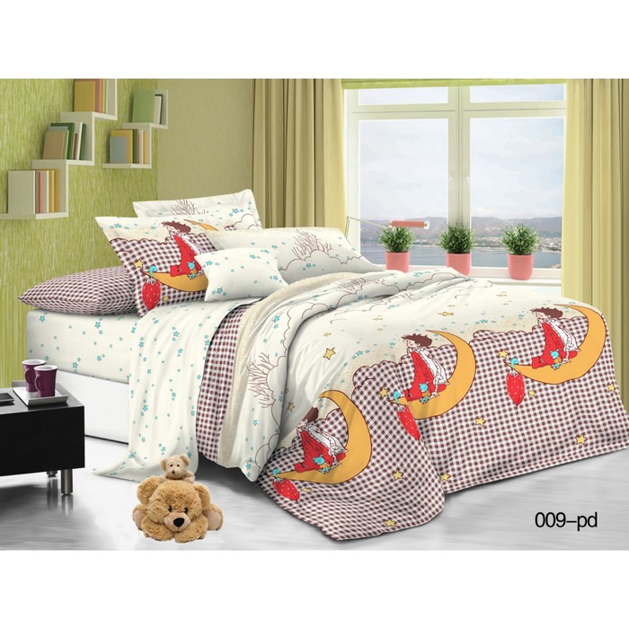 КПБ 1,5 сп "Мечта", размер 145х215 см, 150х220 см, 50х70 см-2 шт., поплин 53/009-PD