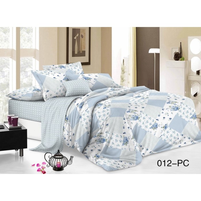 КПБ 1,5 сп Pure cotton, размер 145х215 см, 150х220 см, 70х70 см-2 шт., поплин 15/012-PC