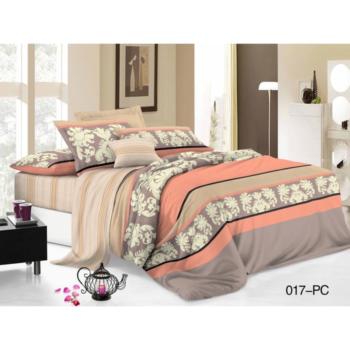 КПБ 1,5 сп Pure cotton, размер 145х215 см, 150х220 см, 70х70 см-2 шт., поплин 15/017-PC