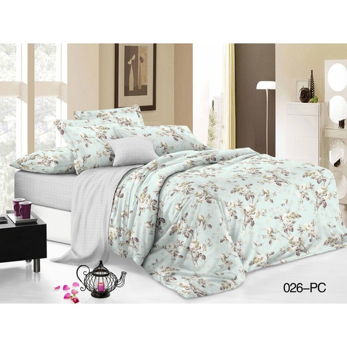 КПБ 1,5 сп Pure cotton, размер 145х215 см, 150х220 см, 70х70 см-2 шт., поплин 15/026-PC