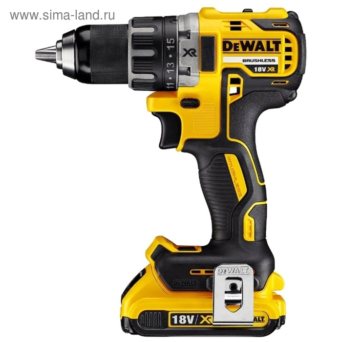 

Аккум. дрель-шуруповерт DeWalt DCD 791 D2, 18В, БЗП-13мм, 0-550/2000об/мин, 70/27Нм