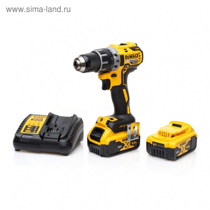 фото Аккум. дрель-шуруповерт dewalt dcd 791 p2, 18в, бзп-13мм, 550/2000об/мин, 70/27нм, кейс