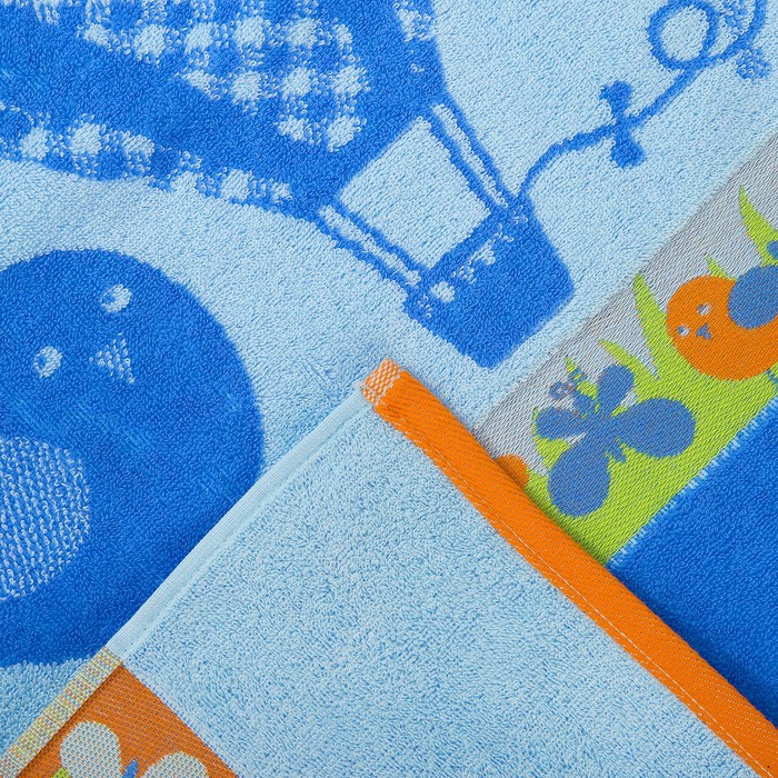 Полотенце махровое Palloncino ПЦ-2602-3080, 50х90,цв.10000, голубой, хл.100%, 460 г/м2