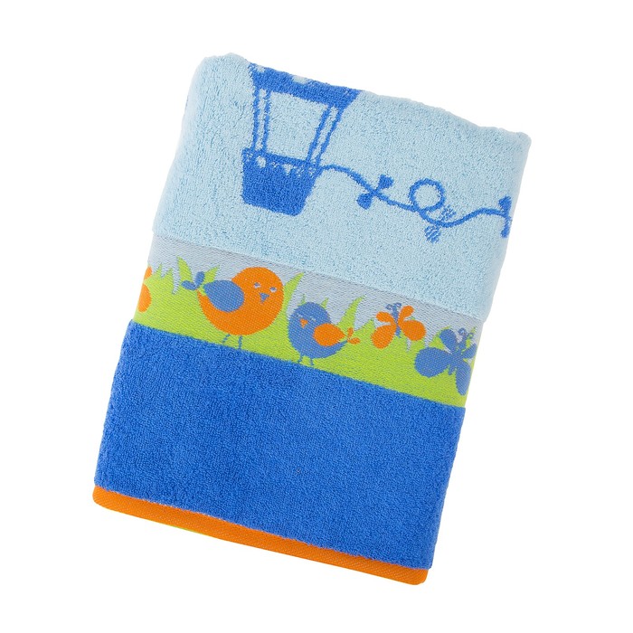 Полотенце махровое Palloncino ПЦ-2602-3080, 50х90,цв.10000, голубой, хл.100%, 460 г/м2