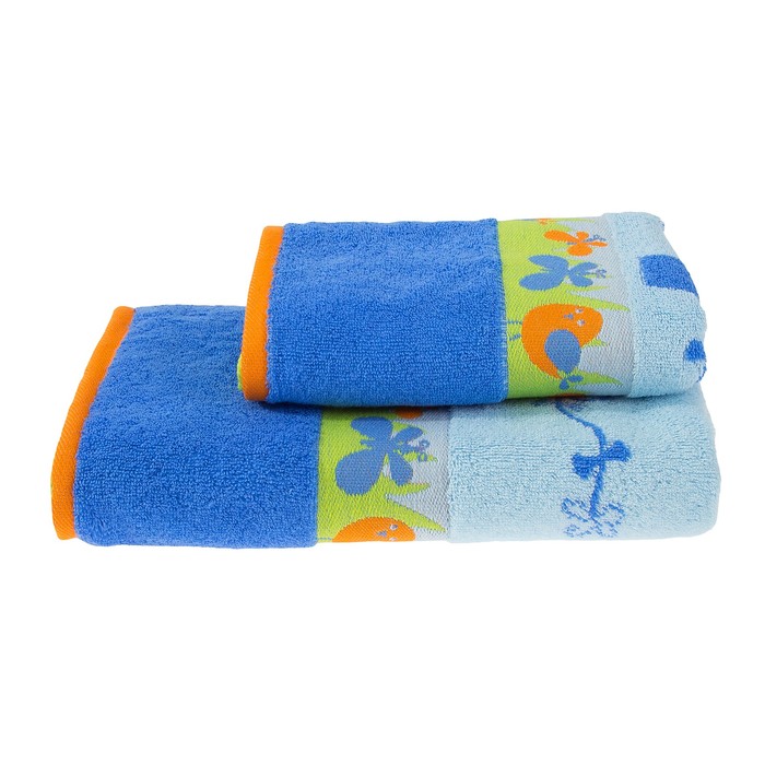 Полотенце махровое Palloncino ПЦ-2602-3080, 50х90,цв.10000, голубой, хл.100%, 460 г/м2