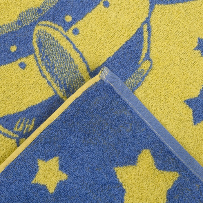 Полотенце махровое Astronauta ПЦ-3502-3081, 70х130,цв.10000, желтый, хл.100%, 460 г/м2