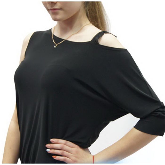 Топ для танцев "Мистика", размер 48, цвет чёрный