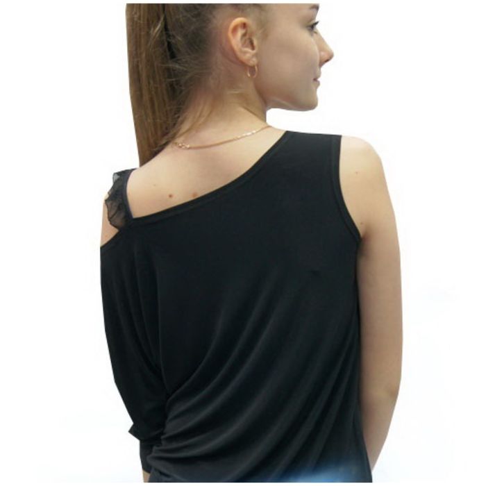 Топ для танцев "Мистика", размер 48, цвет чёрный