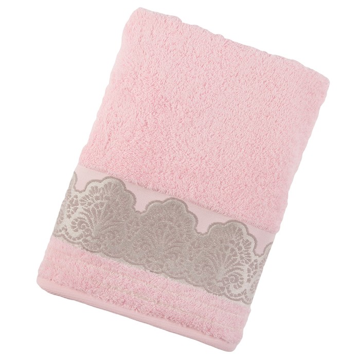 Полотенце махровое Salvietta ПЦ-3501-3025, 70х130,цв.452, св. розовый, хл.100%, 460 г/м2