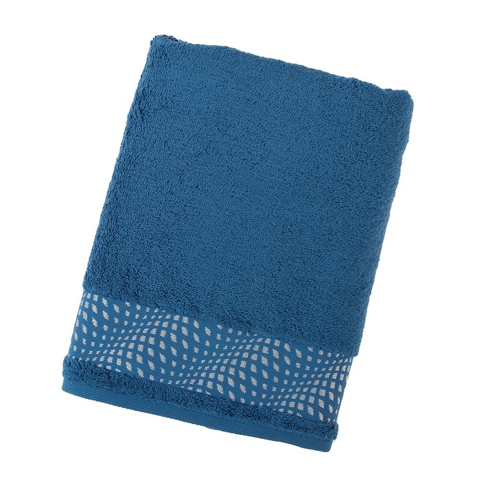 Полотенце махровое Trimetrico ПЦ-2601-3099, 50х90,цв.163, синий, хл.100%, 460 г/м2