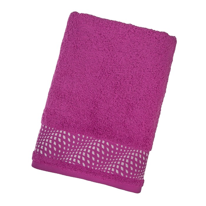 Полотенце махровое Trimetrico ПЦ-3501-3099, 70х130,цв.276, сирень, хл.100%, 460 г/м2