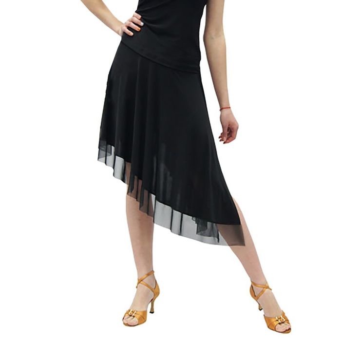 Юбка " Чикаго" для спортивных танцев, размер 48, цвет чёрный