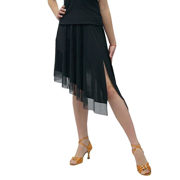 Юбка " Чикаго" для спортивных танцев, размер 48, цвет чёрный