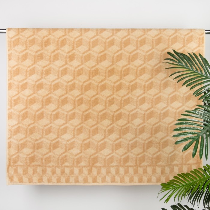 Полотенце махровое Sand color ПЛ-1202-03055, 100х150,цв.10000, св.корич, хл.100%, 360 г/м2