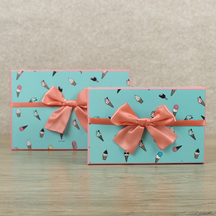 Набор коробок 2в1 "Мороженки", 24,5 х 16 х 9 - 20 х 13 х 7,5