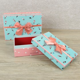 

Набор коробок 2 в 1 "Мороженки", 24,5 х 16 х 9 - 20 х 13 х 7,5