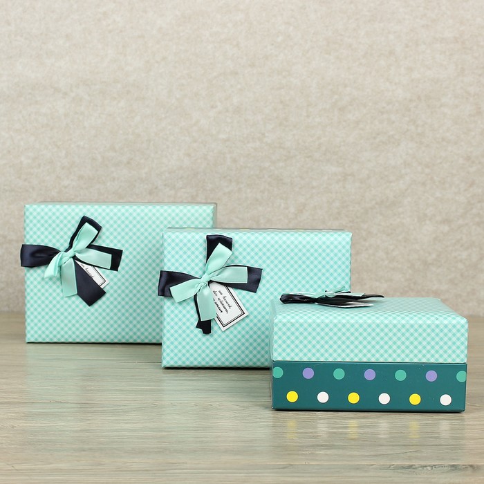 Набор коробок 3в1, 21 х 16,5 х 10,5 - 16 х 12 х 8 см