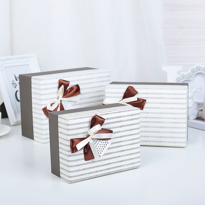 Набор коробок 3в1, 21 х 16,5 х 10,5 - 16 х 12 х 8 см