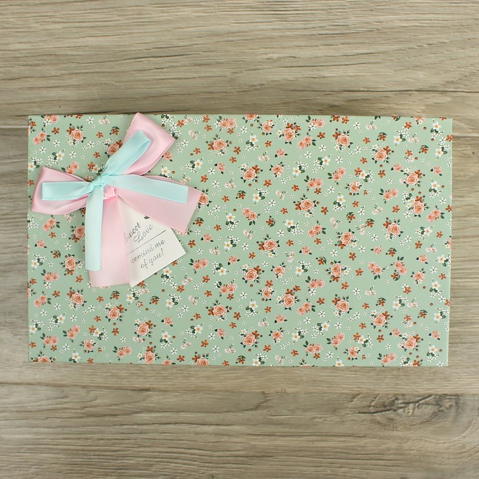 Набор коробок 3в1 "Цветы", 26 х 16 х 7,5 - 20 х 12 х 4,5 см