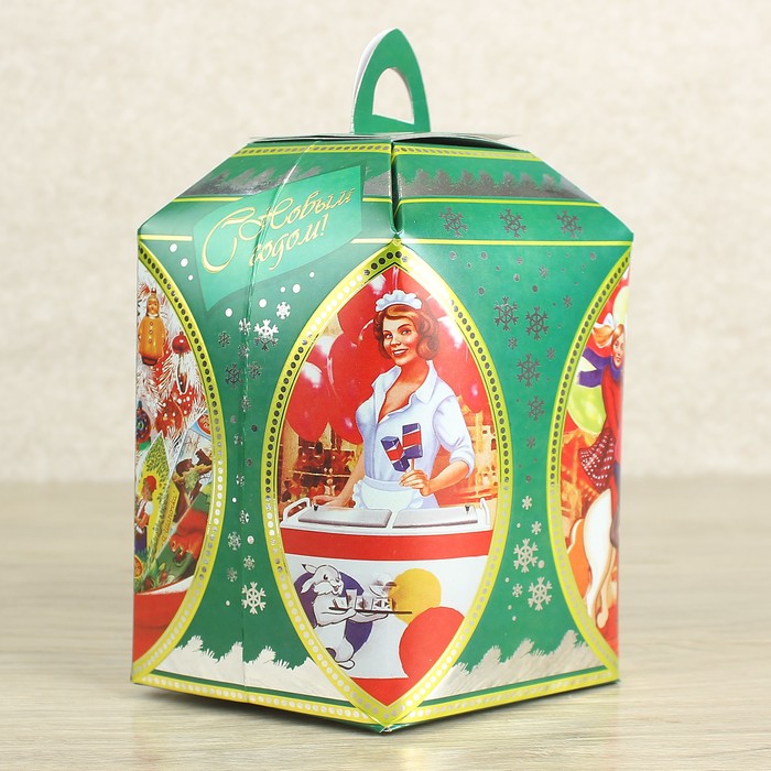 Подарочная коробка сборная 16 х 16 х 19 см