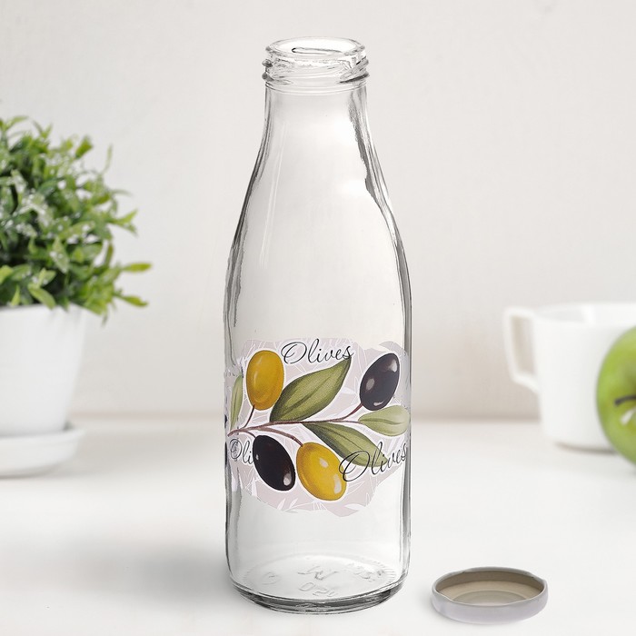 Бутылка с крышкой 500 мл "Оливки"