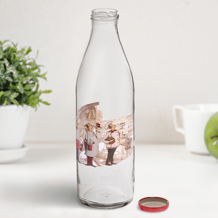 Бутылка с крышкой 1 л "Сомелье"