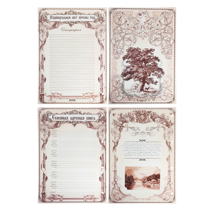 Родословная книга из натуральной кожи "Древо"