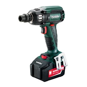 

Гайковерт Metabo SSW 18 LTX 400, акк. 18В, 2х5.2Ач, 400Нм, 0-2150 об/мин, 1/2"
