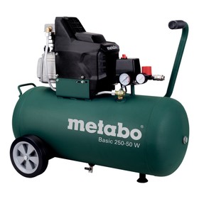 

Компрессор Metabo Basic 250-50 W, 50л, 200л/мин, 8бар, 1.5кВт, 32кг, терм.защита двигателя