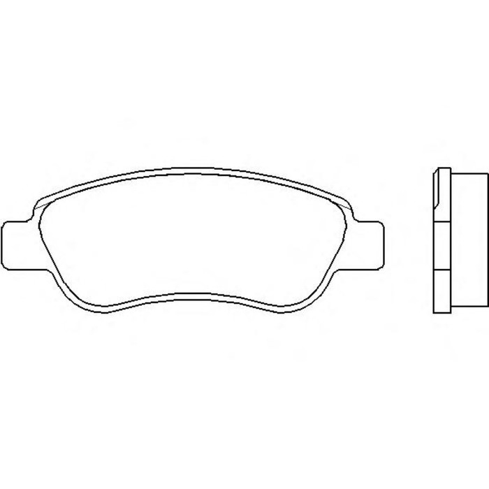 Колодки тормозные дисковые BREMBO P61081