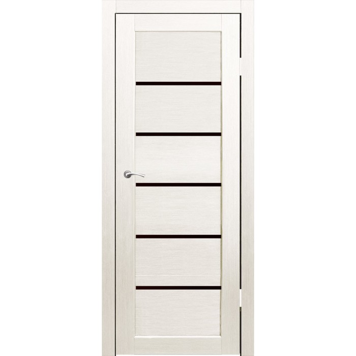 Комплект двери Киото Дуб перламутр, черный лакобель 2000х800