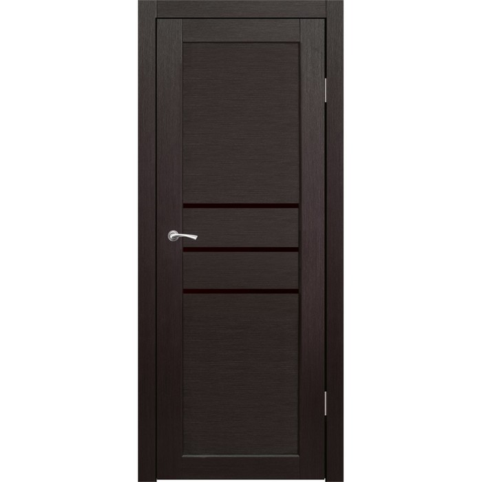 Комплект двери Мураками Венге, черный лакобель 2000х800