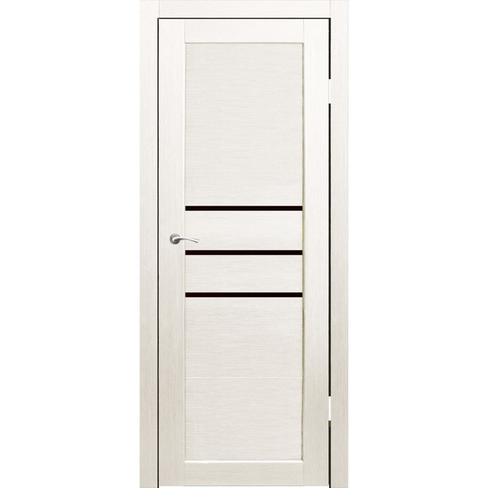 Комплект двери Мураками Дуб перламутр, черный лакобель 2000х600