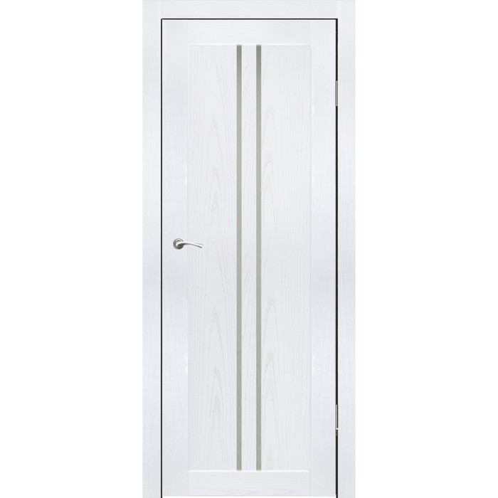 Комплект двери Токио Ясень белый, белый лакобель 2000х900