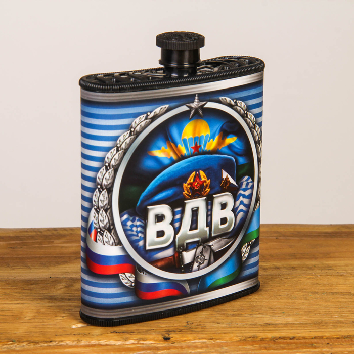 Подарочный набор "ВДВ", фляжка 210 мл, карты (36 шт.)